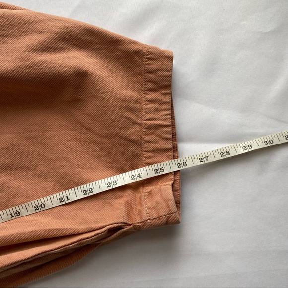 Free People Tuscany Coral Sarina Pleated Barrel Leg Bohemian Trousers Size 8 - Picture 16 of 16